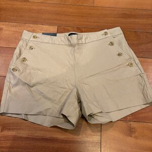 Chino/Khaki High Waisted Shorts